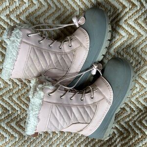 Kids Pink Winter Boots